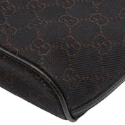 Brown Canvas GG Pattern Handbag
