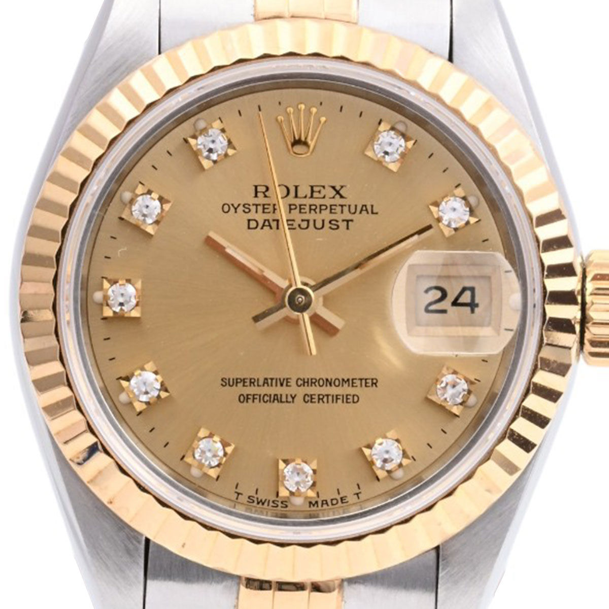 1993年頃製 10Pダイヤモンドデイトジャスト 26mm 69173G 自動巻き シャンパン
