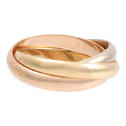 18K Trinity ring #55 Yellow Gold/Pink Gold/White Gold