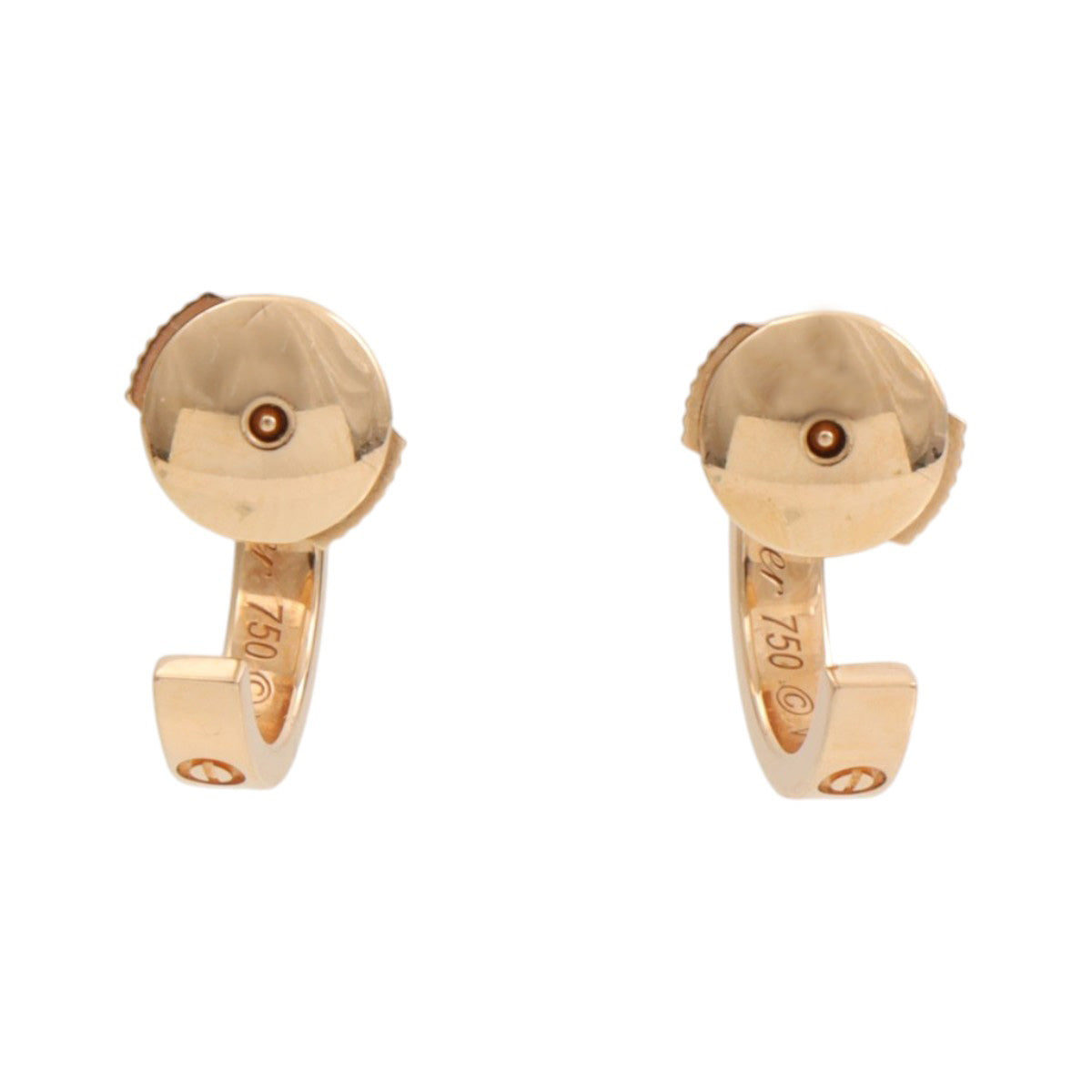 18Kミニラブピアス ピンクゴールド
