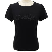 ビーズロゴ刺繍Tシャツ #38 ブラック