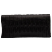 Circa 2007 Satin Rhinestone CC Mark Chain Shoulder Bag Black
