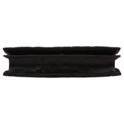 Circa 2007 Satin Rhinestone CC Mark Chain Shoulder Bag Black