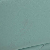 2019 Matelasse Stitch CC Turnlock 2-Way Bag, Mint Blue