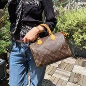 2004年产 帆布老花Speedy 25手袋 棕色