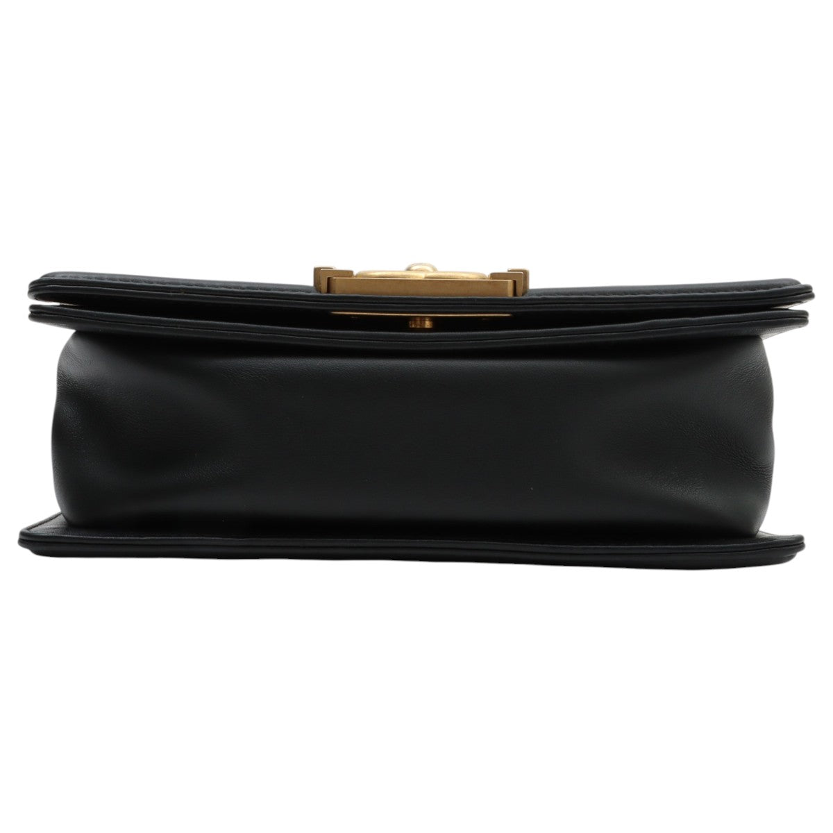 Circa 2018 Chevron Design Boy Chanel Chain Shoulder Bag Black