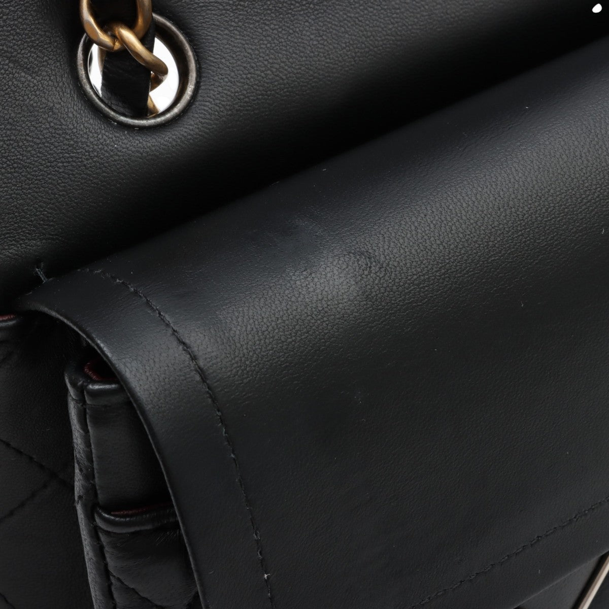 2020s design classic flap chain bag 23cm black