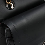 2020s design classic flap chain bag 23cm black