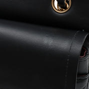 2020s design classic flap chain bag 23cm black