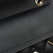 2020s design classic flap chain bag 23cm black
