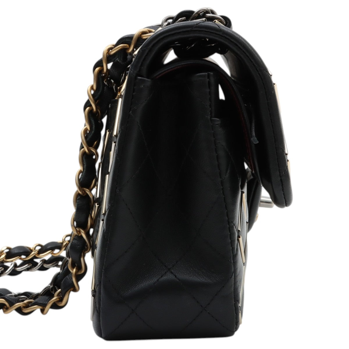 2020s design classic flap chain bag 23cm black