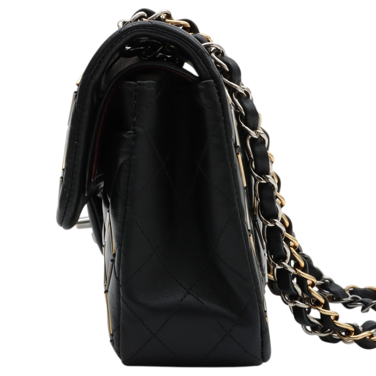 2020s design classic flap chain bag 23cm black