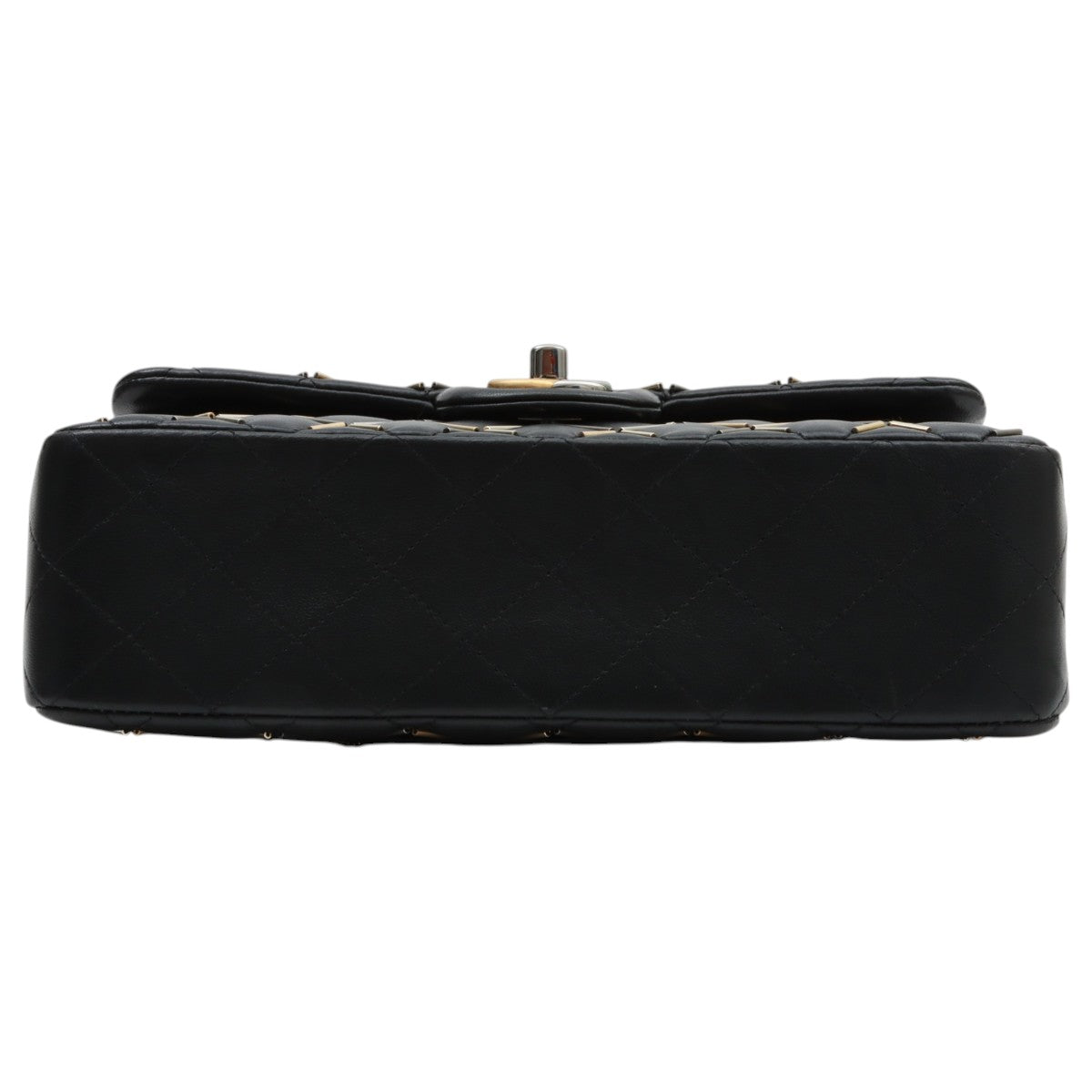 2020s design classic flap chain bag 23cm black
