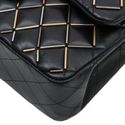 2020s design classic flap chain bag 23cm black