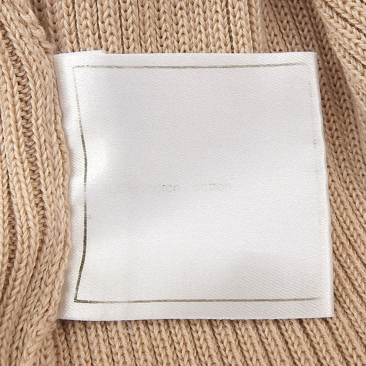2002 CC Logo Short-Sleeved Knit Top #36 Beige