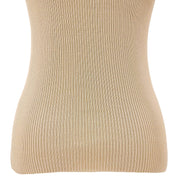 2002 CC Logo Short-Sleeved Knit Top #36 Beige