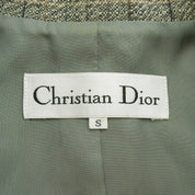 Wool Check Pattern Jacket #S Gray