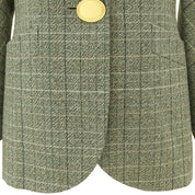 Wool Check Pattern Jacket #S Gray