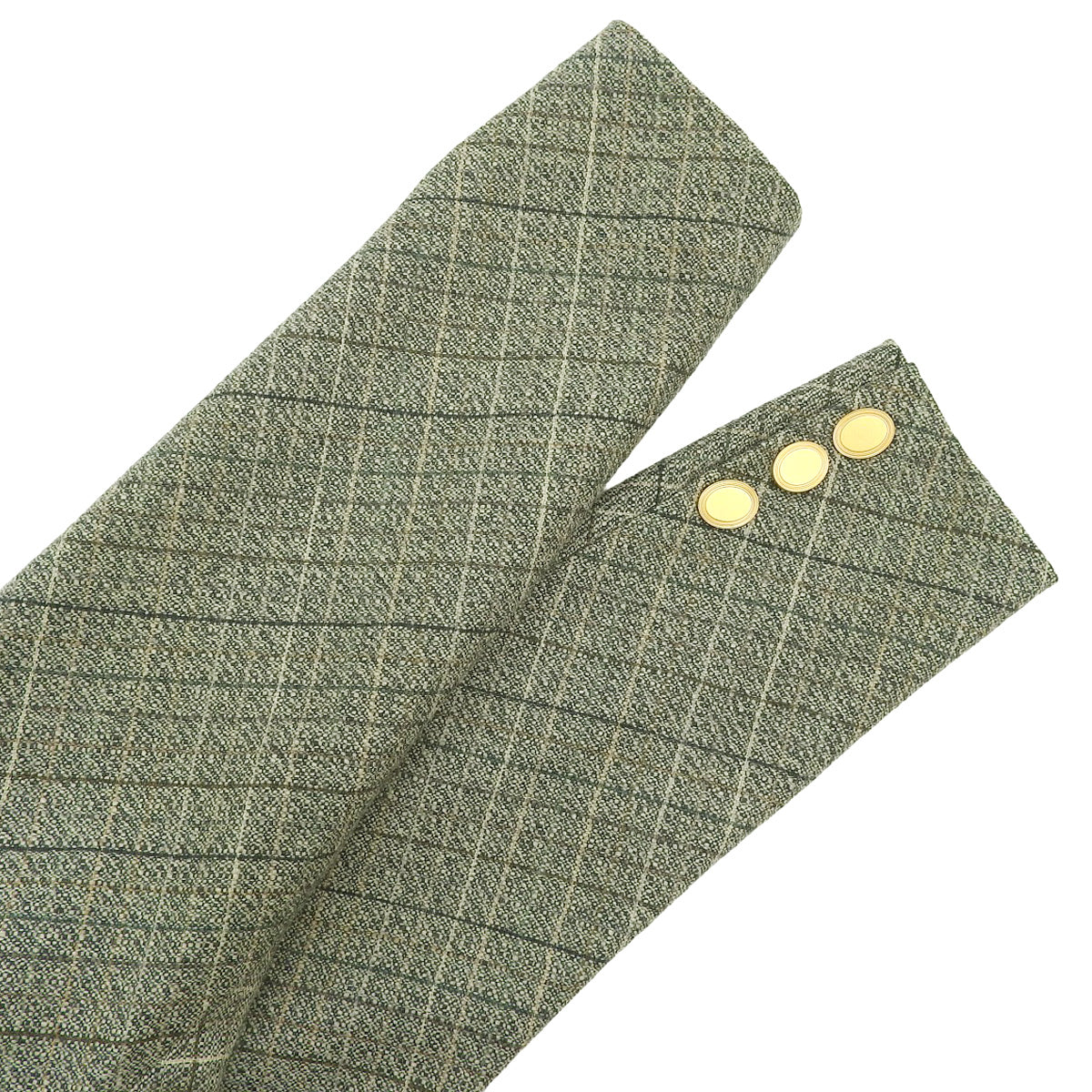 Wool Check Pattern Jacket #S Gray