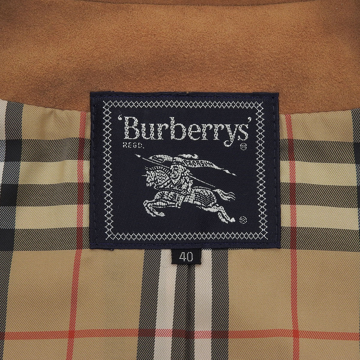 Suede Nova Check Lined Blouson #40 Camel