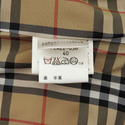 Suede Nova Check Lined Blouson #40 Camel