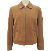 Suede Nova Check Lined Blouson #40 Camel