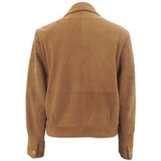 Suede Nova Check Lined Blouson #40 Camel