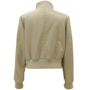 Stand-collar Blouson #40 Beige