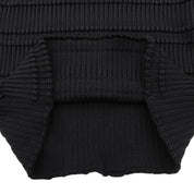 Gancini Plate Knit Top #M Black