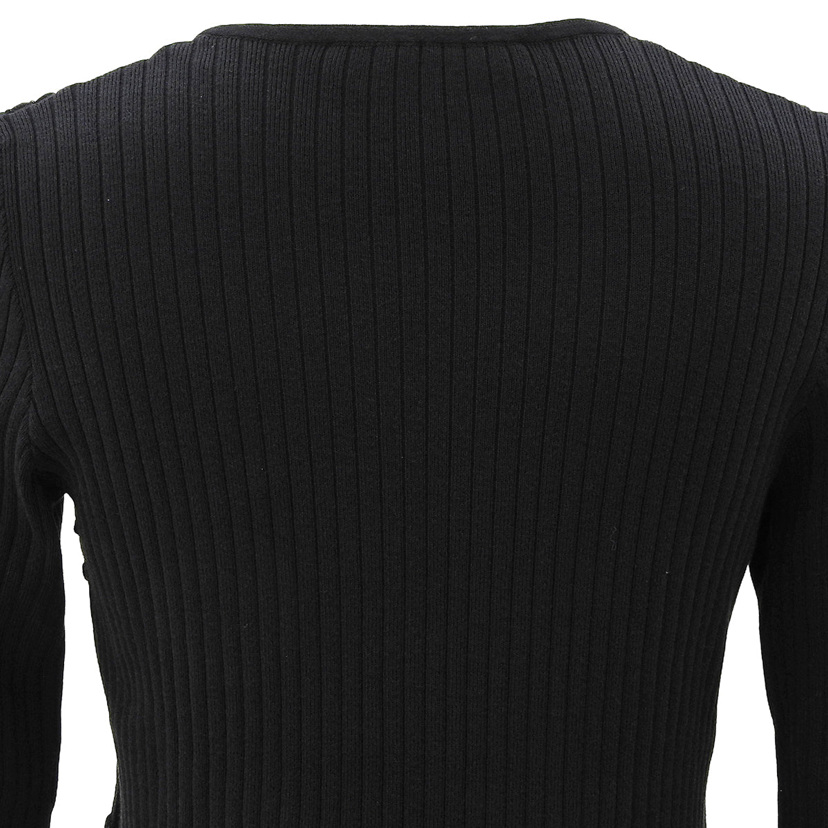 Gancini Plate Knit Top #M Black