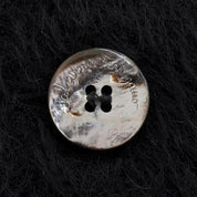 羊驼Logo纽扣毛绒切斯特大衣 #46 黑色
