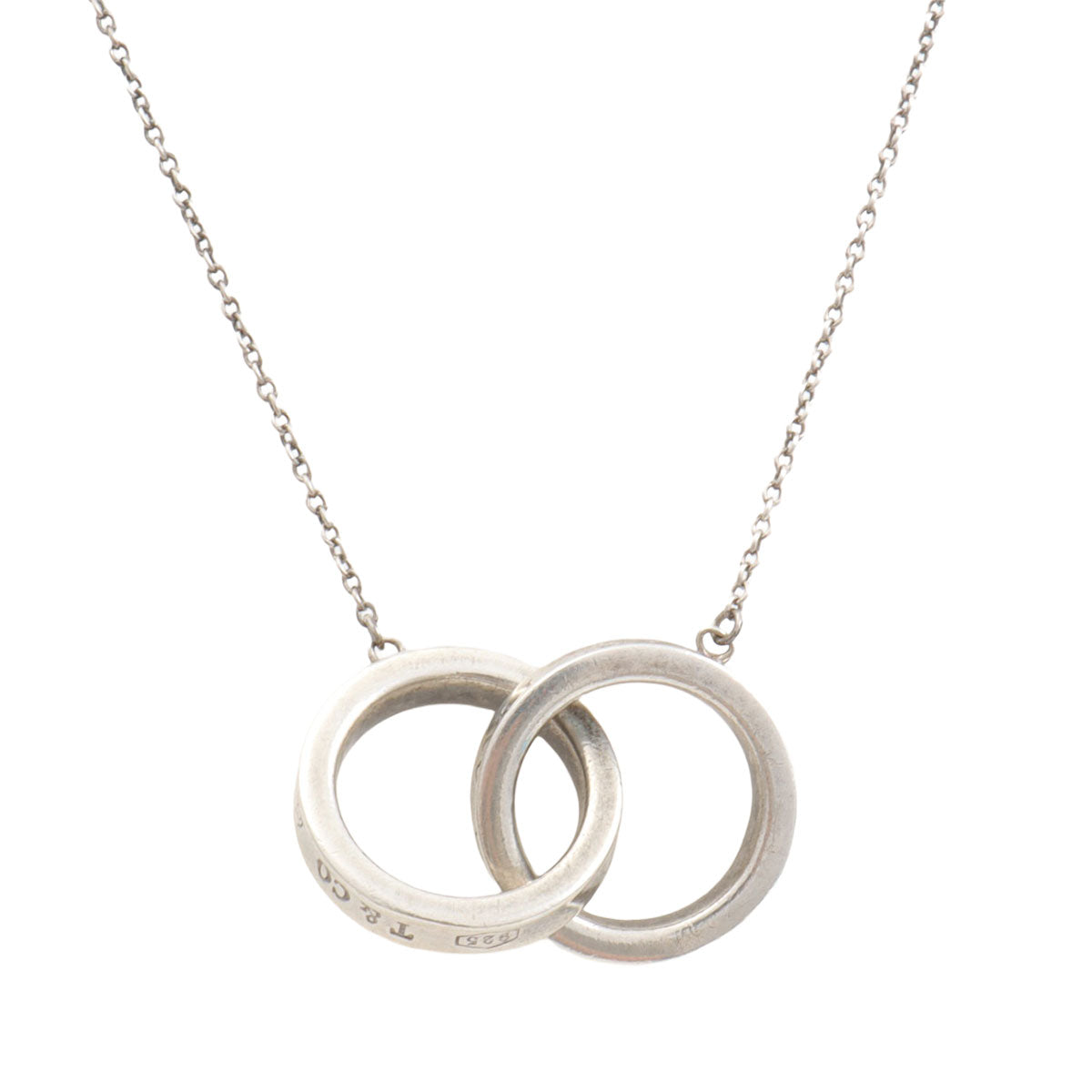 SV925 1837 Interlocking Circles Necklace Silver