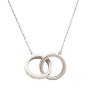 SV925 1837 Interlocking Circles Necklace Silver