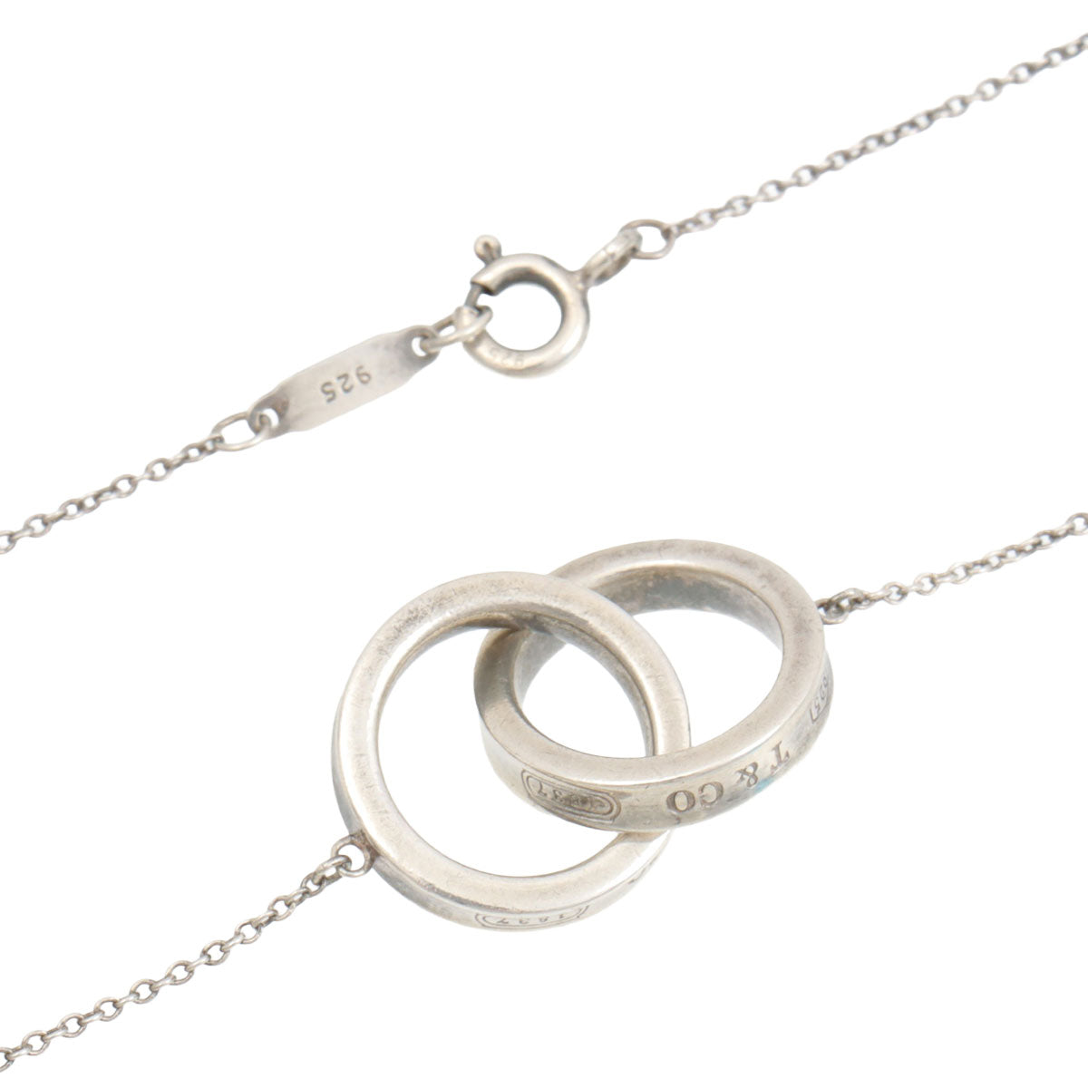 SV925 1837 Interlocking Circles Necklace Silver