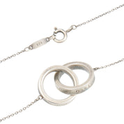SV925 1837 Interlocking Circles Necklace Silver