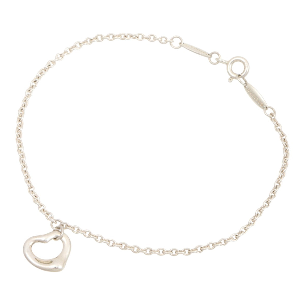 SV925 Open Heart Bracelet Silver