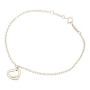 SV925 Open Heart Bracelet Silver