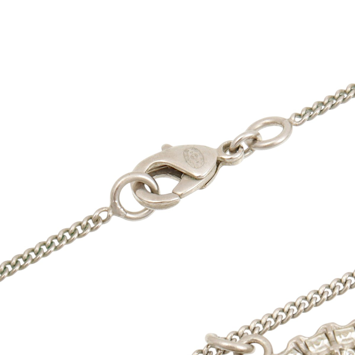 2011 CC rhinestone necklace in silver
