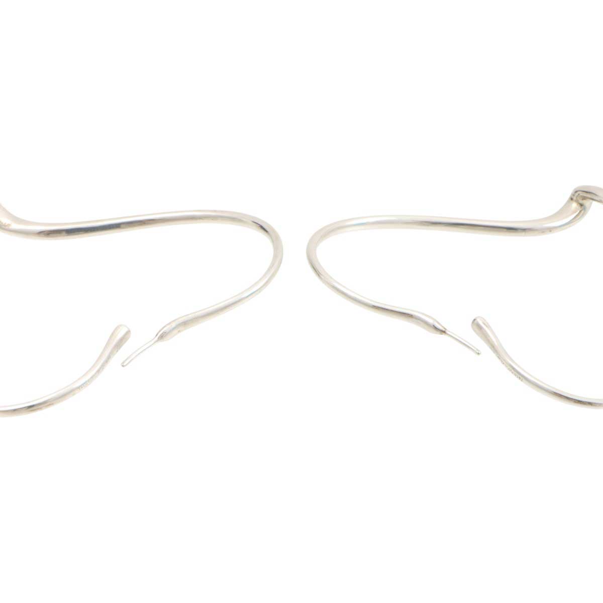 SV925 Open Heart Earrings Silver
