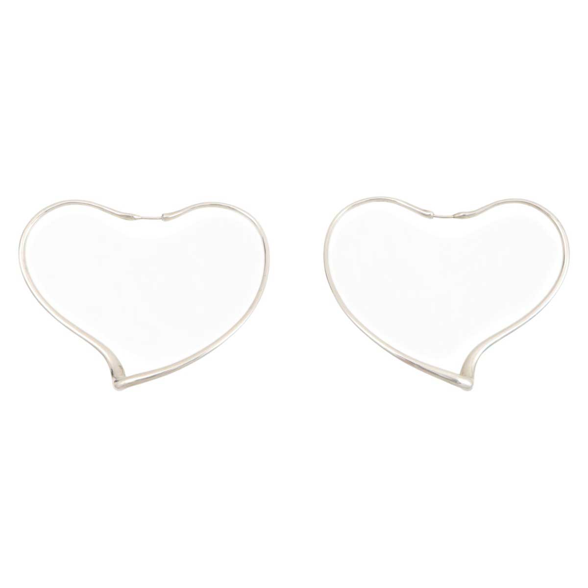 SV925 Open Heart Earrings Silver