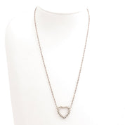 SV925 Twisted Heart Necklace Silver