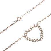 SV925 Twisted Heart Necklace Silver