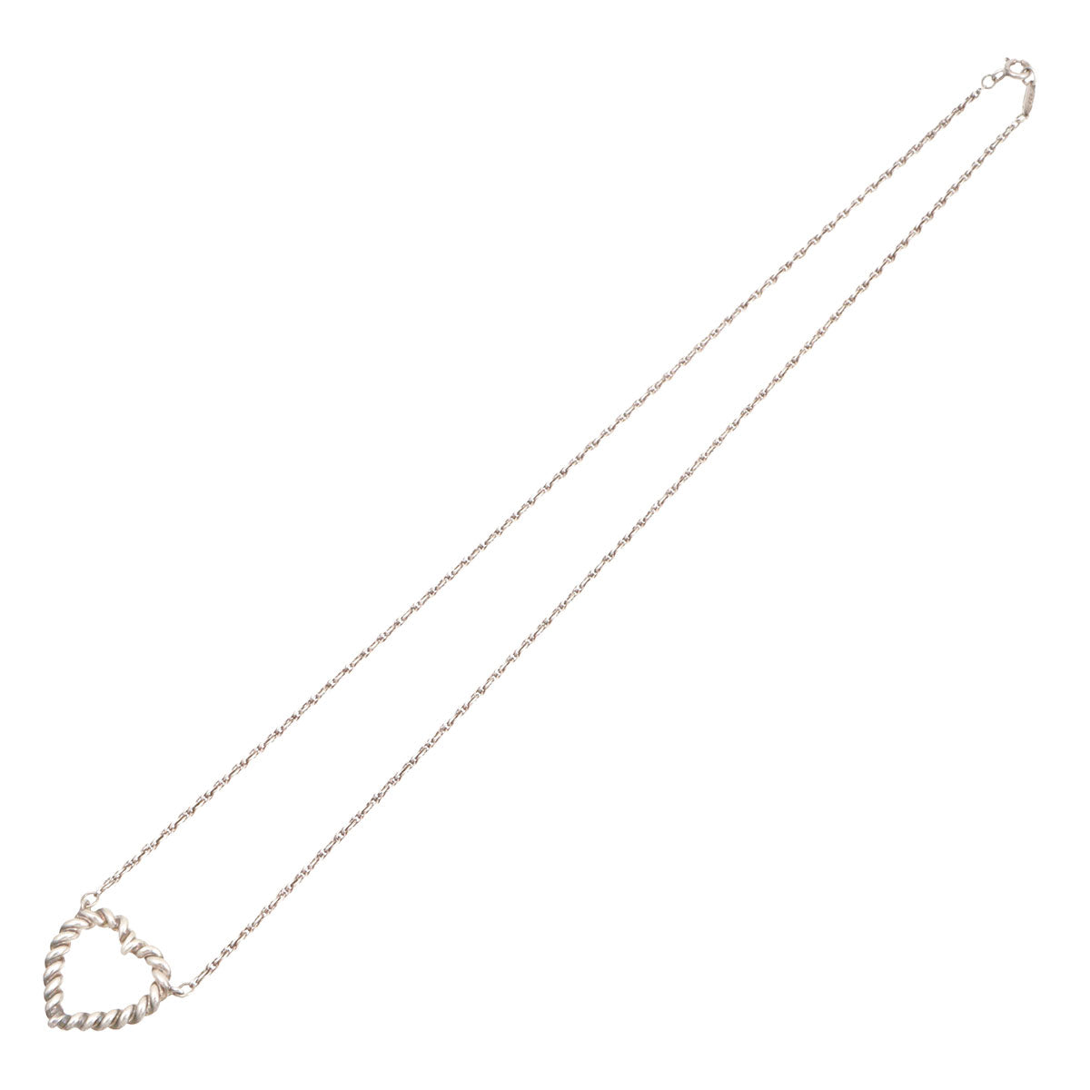 SV925 Twisted Heart Necklace Silver