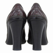 マカダムプレートタッセルパンプス #371/2 ボルドー