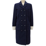 CC Mark Button Double-Breasted Coat #38 Navy