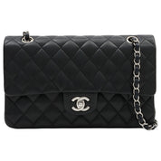 2005年頃製 クラシックフラップチェーンバッグ25cm ブラック