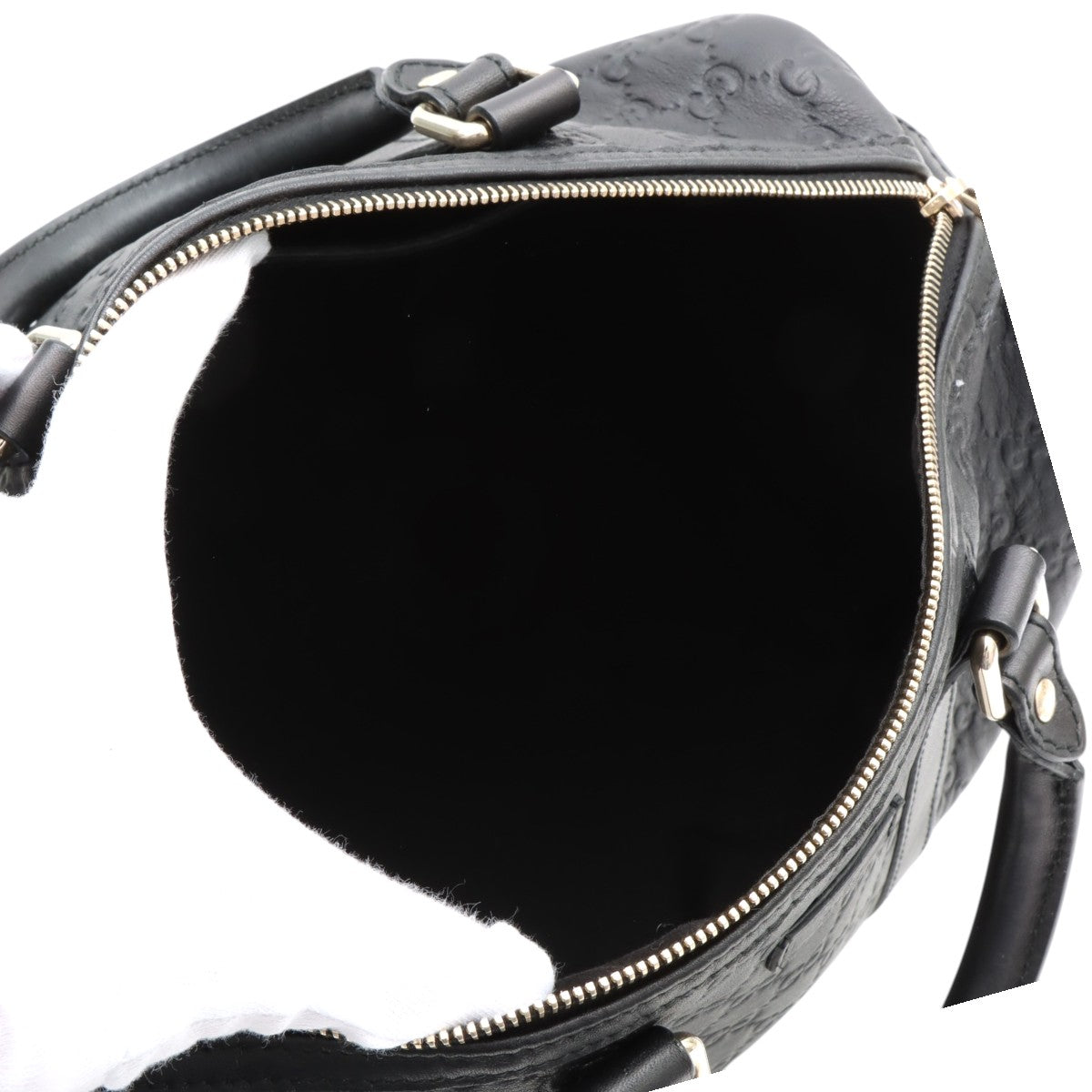 Gucci Shima Pattern Bolton Bag Black