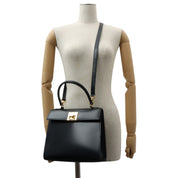 Logo Plate 2-Way Bag Black