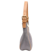 Suede C Macadam Pattern Handbag Lavender