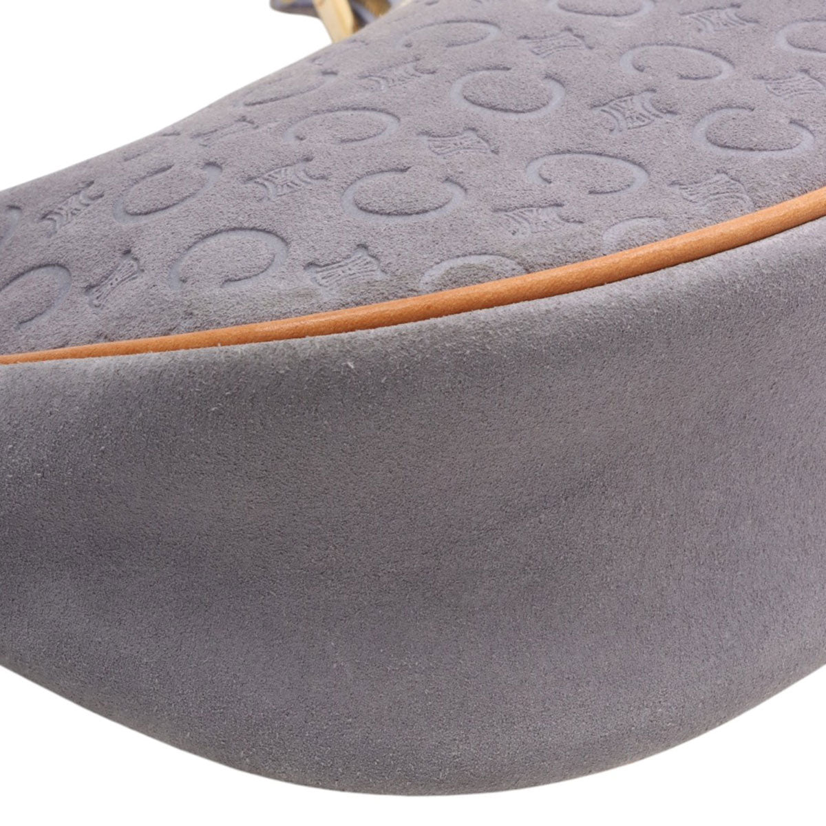 Suede C Macadam Pattern Handbag Lavender